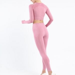 Seamless leggings pink sets Effect
