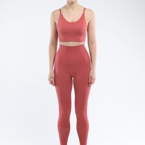 Legging and bra workout set rust red Park