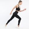 seamless activewear black yoga leggings bra sets