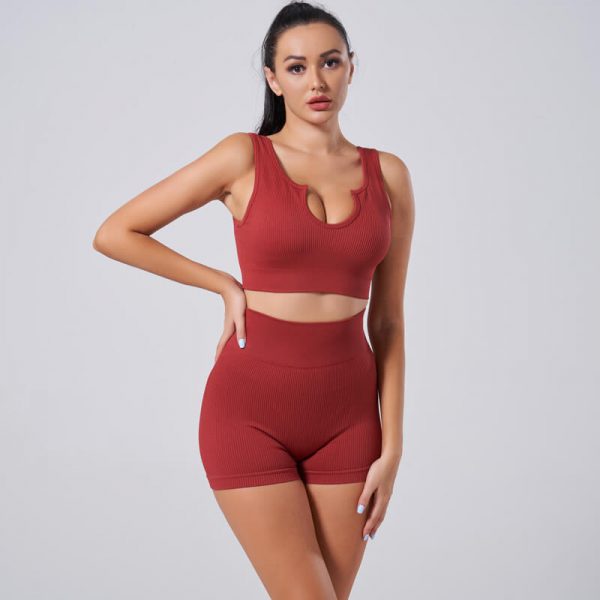 80s workout clothes women's red