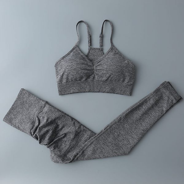gym clothes womens workout sets dark grey